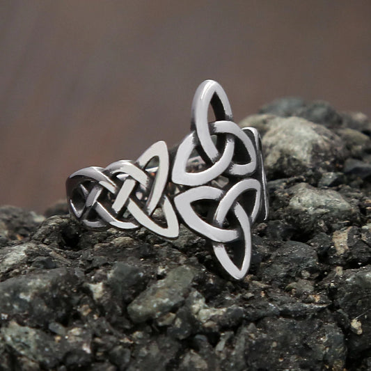 Viking Celtic Knot Ring (316L)