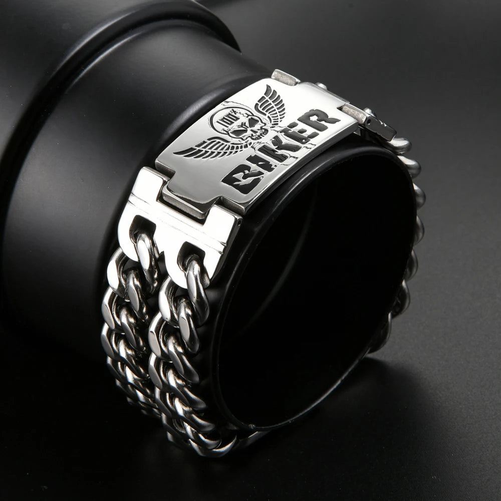 Skull Chain Bracelet (316L)