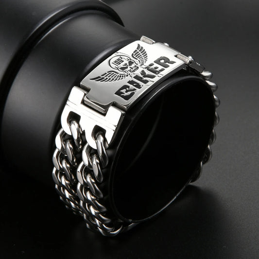 Skull Chain Bracelet (316L)