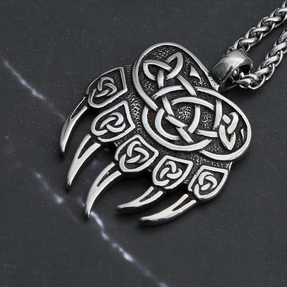 Bear Claw Knot Pendant (316L)
