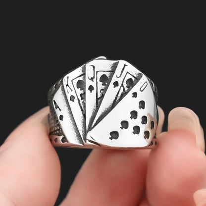 Lucky Cards Ring (316L)