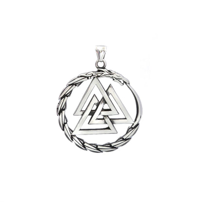 Modischer Vintage-Wikinger-Drachenanhänger im Punk-Stil aus 316L Edelstahl, Wikinger-Valknut-Halskette für Herren, Domineering Jewelry Großhandel