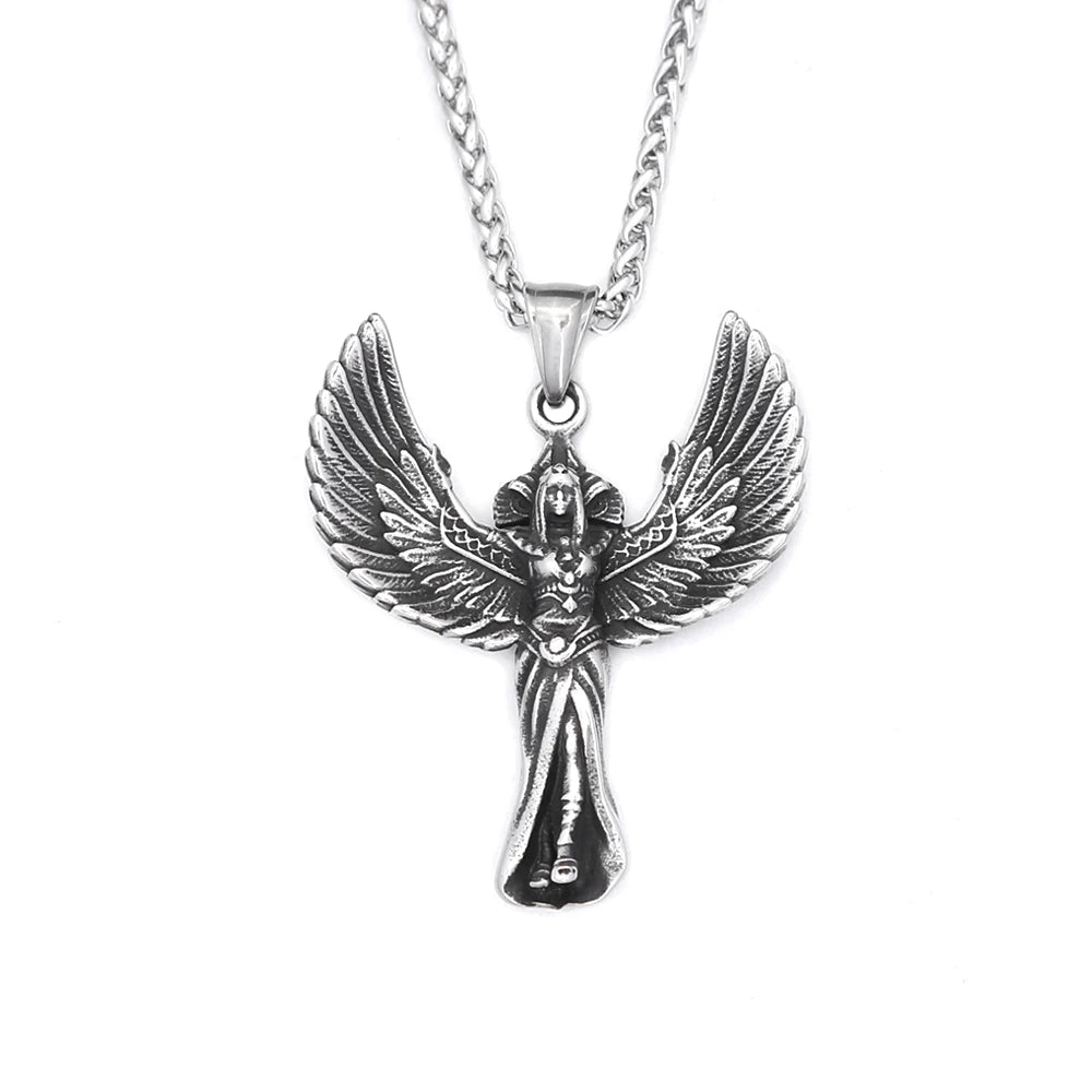 Halskette mit Anhänger in Form von Schutzengelsflügeln (316L)