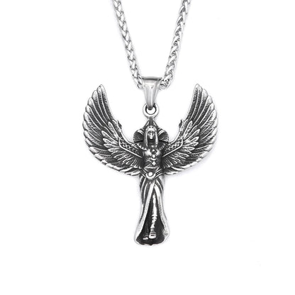 Halskette mit Anhänger in Form von Schutzengelsflügeln (316L)