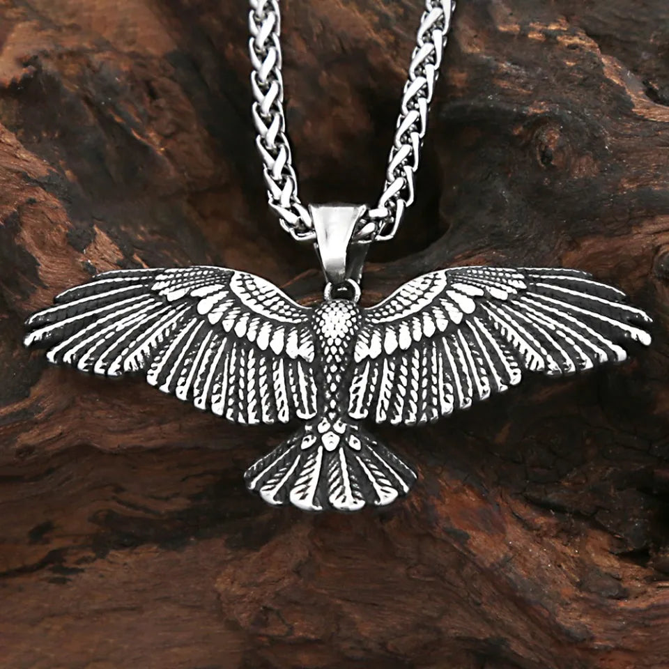 Viking Eagle Pendant Necklace (316L)