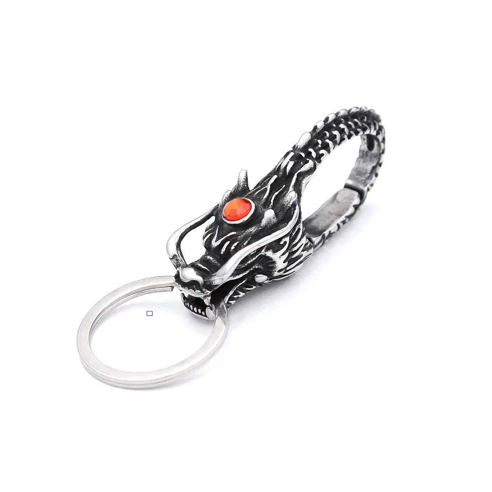 Viking Dragon Head Keychain Collection (316L)