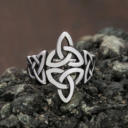 Viking Celtic Knot Ring (316L)