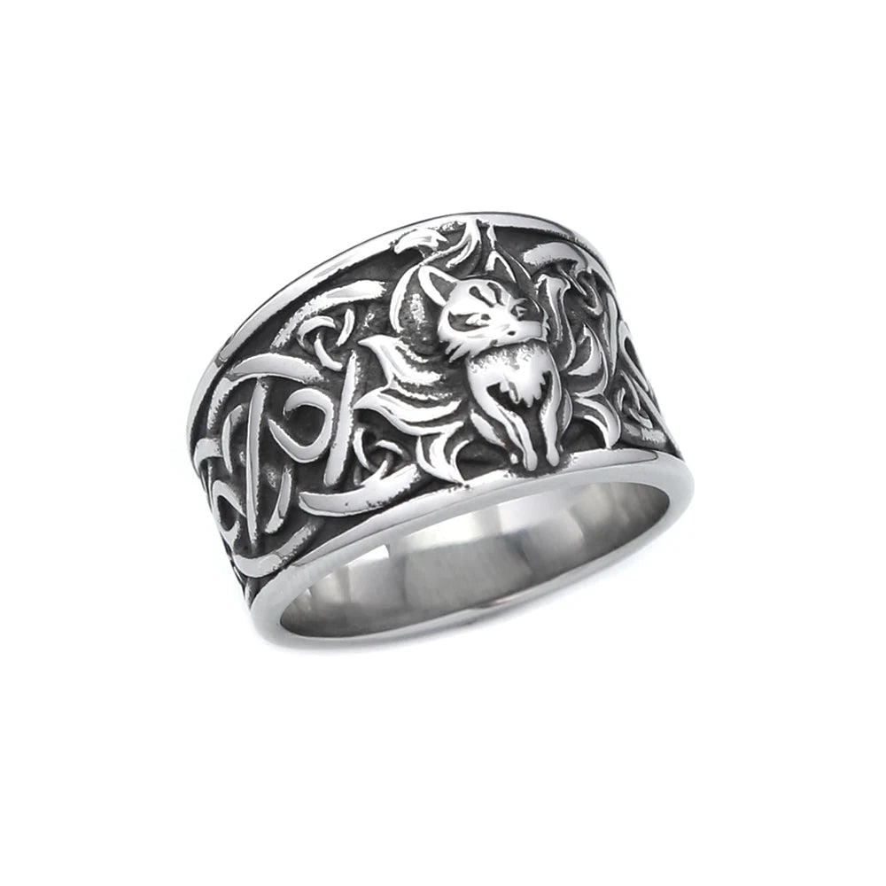 Nine-Tailed Fox Ring (316L)