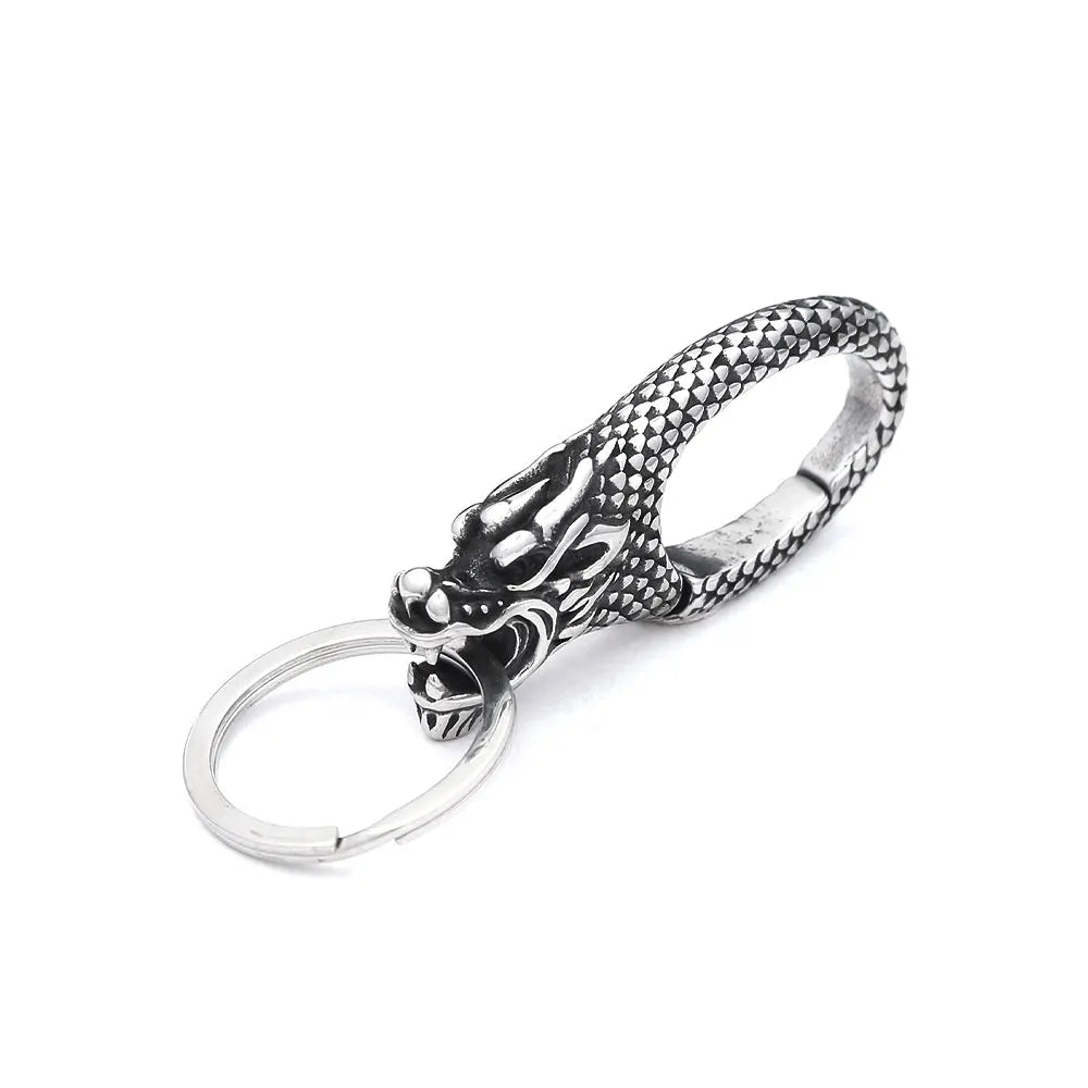 Viking Dragon Head Keychain Collection (316L)