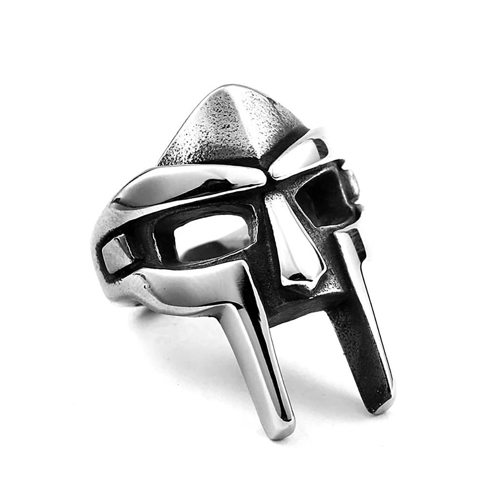 Vintage Doom Mask Ring (316L)